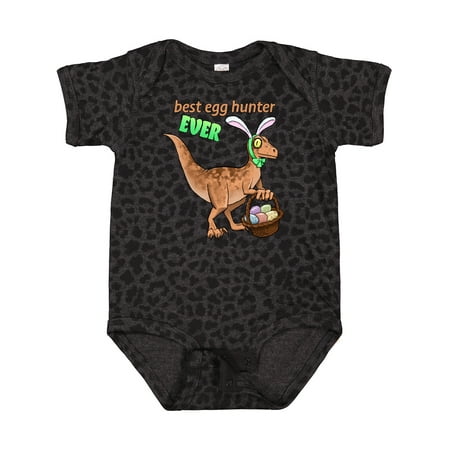 

Inktastic Best Egg Hunter Ever Easter Dinosaur Gift Baby Boy or Baby Girl Bodysuit