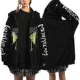 thumbnail image 1 of WZXFASHION Chandail à Capuchon à Manches Longues pour Femmes, Chandail Gothique à Fermeture Éclair avec Poches, Liquidation, Chandail à Capuchon à Fermeture Éclair, 1 of 5