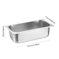thumbnail image 3 of Stainless Steel Food Storage Containers For Kitchen Durable Rectangular Pans Commercial Grade Food Prep Trays Easy To Clean Flour Containers Clear Storage for Closet Laundry Organization And Storage, 3 of 4