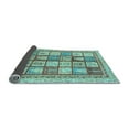 thumbnail image 2 of Ahgly Company Indoor Round Abstract Light Blue Modern Area Rugs, 7' Round, 2 of 4