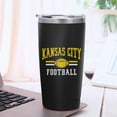 thumbnail image 3 of Kansas City Cup with Lids and Straws Insulated Stainless Steel Tumbler Travel Coffee Mug Football Gifts 20 Oz, 3 of 6