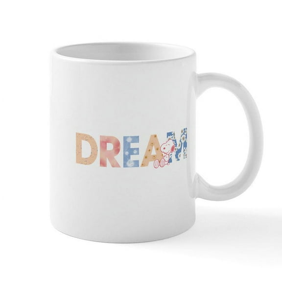 CafePress - Snoopy Dream Mug - 11 oz Ceramic Mug - Novelty Coffee Tea Cup