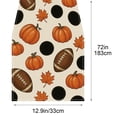 thumbnail image 3 of Fall Pumpkin Maple Leaf Table Runner, Linen Look Seasonal Table Decor, for Thanksgiving Harvest Dining Table Decor, 3 of 6