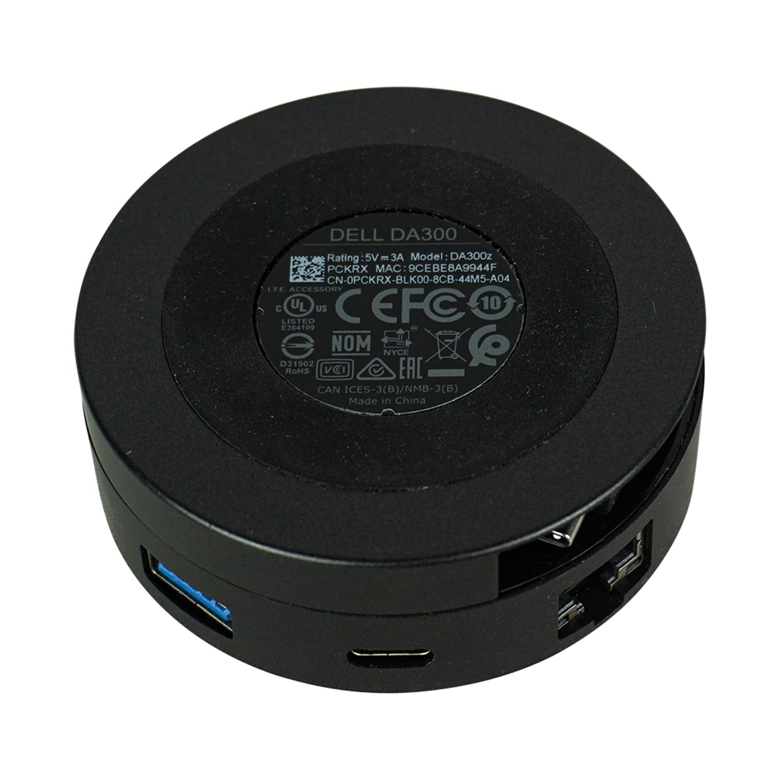 Dell USB-C Mobile Adapter (DA300), Black, DELL-DA300: Electronics
