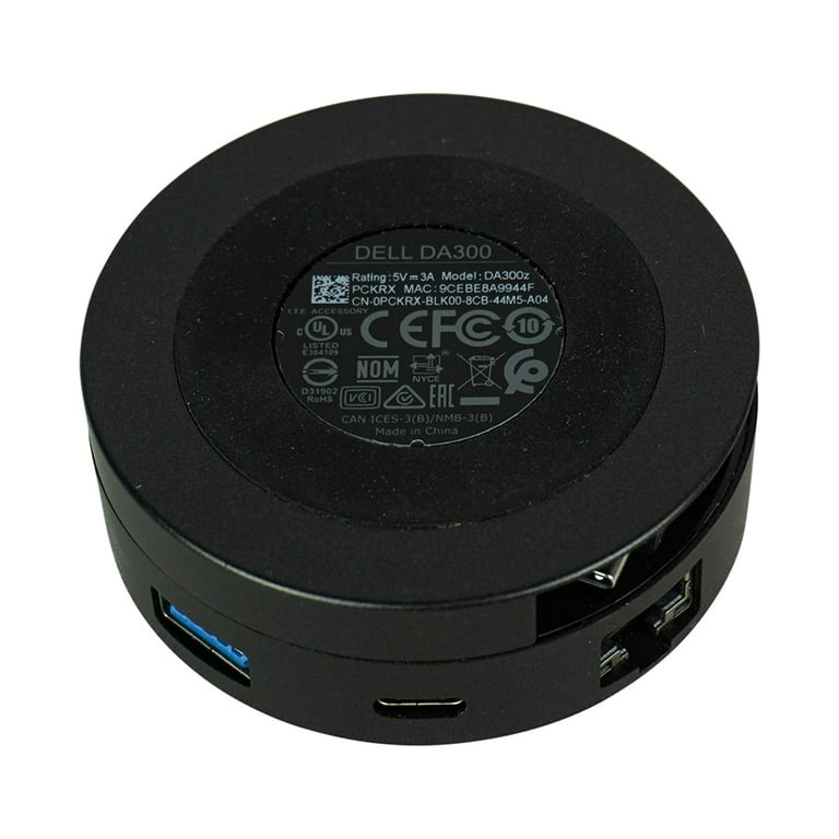 Dell USB-C Mobile Adapter (DA300), Black, DELL-DA300: Electronics