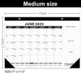 thumbnail image 4 of GuassLee Desk Calendar 2025, 3 Packs, 19 Months Calendar 17" × 11.5" Desk Calendar from Jun. 2025 to Dec. 2026 with Julian Date, To-do List, Notes, Monthly Goals, for Home School Office, 4 of 7