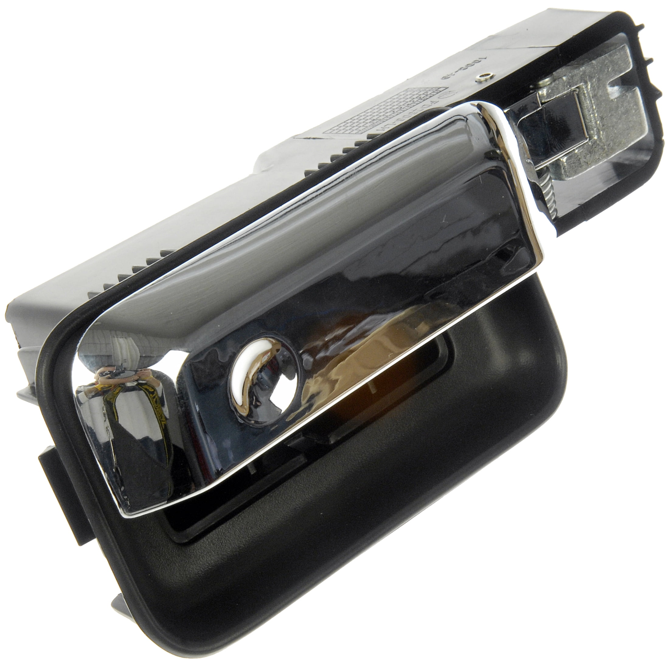 Dorman 81365 Front Driver Side Interior Door Handle for Specific Ford Models, Chrome Lever; Black Housing