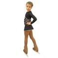thumbnail image 1 of IceDress Figure Skating Dress-Thermal - Grace (Gray with Pink Line), 1 of 5