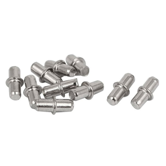 5mm Metal Furniture Cupboard Shelf Pins Pegs Supports Holder 10 Pcs
