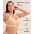 thumbnail image 4 of Bra Angelhood, cuello en V inalámbrico, sin costuras, de gelatina suave, 4 of 7