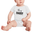 thumbnail image 2 of Hey Daddy I Can't Wait To Meet You Funny Infant Boys Girl Baby Bodysuit, 2 of 5