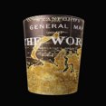 thumbnail image 4 of Graflsoa Vintage PU Leather Large Trash Bin for Barber Shops, Oil Hair Salon Storage, OPP Packaged, Yellow Map Design, Model 1#, 4 of 6