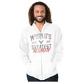thumbnail image 4 of US Air Force World's Greatest Airman Men Big & Tall Zip Hoodie Brisco Brands 2X, 4 of 5