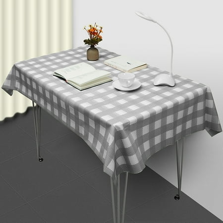 

Rectangle Plaid Tablecloth Multipurpose Waterproof Oil-proof Table Cover for Party Wedding Banquet