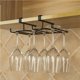 thumbnail image 4 of Soporte Universal Para Copas De Vino, Soporte De Copas De Hierro Para Debajo Del Gabinete, Colgador De Almacenamiento De Copas De Vino De Metal Para Cocina, Restaurante, Bar Noticed HA019597-00, 4 of 7