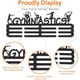 thumbnail image 5 of Exhibidor de medallas, soporte para medallas deportivas, estante de pared con gancho de hierro para cintas, colgador decorativo para premios, estante de almacenamiento para exhibir medallas., 5 of 9