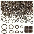 thumbnail image 7 of 360pcs Closed Jumps Rings 6/8/10/12mm O Rings Brass Soldered Jump Rings 16~18 Gauge Antique Bronze Round Chainmail Rings Jewelry Connector for DIY Earrings Bracelets Necklaces Keychain, 7 of 7