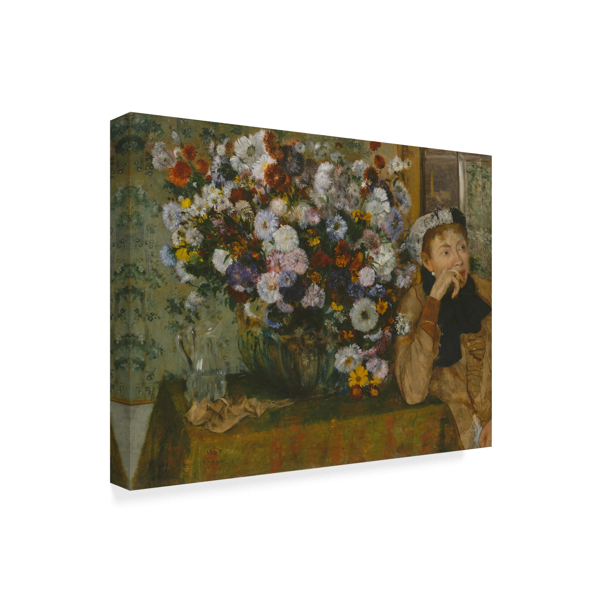 Trademark Fine Art 'A Woman Seated' Canvas Art by Edgar Degas