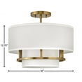 thumbnail image 7 of 38893LCB-Hinkley Lighting-Graham - 3 Light Medium Semi-Flush Mount in Transitional Style - 16 Inches Wide by 13.75 Inches High-Lacquered Brass Finish, 7 of 7