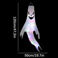 thumbnail image 3 of 47.2x23.6 inches (120x60 cm) Halloween Ghost Windsocks Hanging Decoration, LED Lighted Flag Wind Socks for Home Garden Patio Outdoor Decoration Party Supplies, 3 of 4