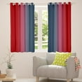 thumbnail image 5 of Erosebridal Dark Blue and Red Curtains for Bedroom,Rainbow Ombre Blackout Curtains Aesthetic Living Room Decor,Gradient Colorful Curtains & Drapes Abstract Window Curtain, 5 of 6
