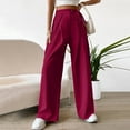thumbnail image 4 of SIYUDAN Women Pants Casual Pants For Women Red Adult Trousers For Women Lounge Pants For Women Wide Leg Cargo Pants For Women Summer Pants, 4 of 6