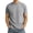 Gray, variant on HONHUZH Mens Plus Size Summer Tops Solid T-Shirts Short Sleeve Oversized Crew Neck Unisex Casual Tee
