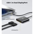 thumbnail image 3 of Adaptador Loryi USB-C a Doble DisplayPort 4K@60 Hz de 45 cm, 3 of 7