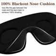 thumbnail image 2 of Eye Mask For Lash Extensions, 12mm 3D Contoured Cup Eye Sockets, Free Eyes Blinking, Sleep Eye Mask For Women Men, Adjustable Strap, Memory Foam, Complete Darkness, 2 of 5