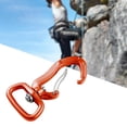 thumbnail image 6 of Heavy Duty Swivel Carabiner Clip with degree Rotatable Locking Carabiner Clip for Outdoor Activity Backpacking Hiking Climbing Brown, 6 of 10