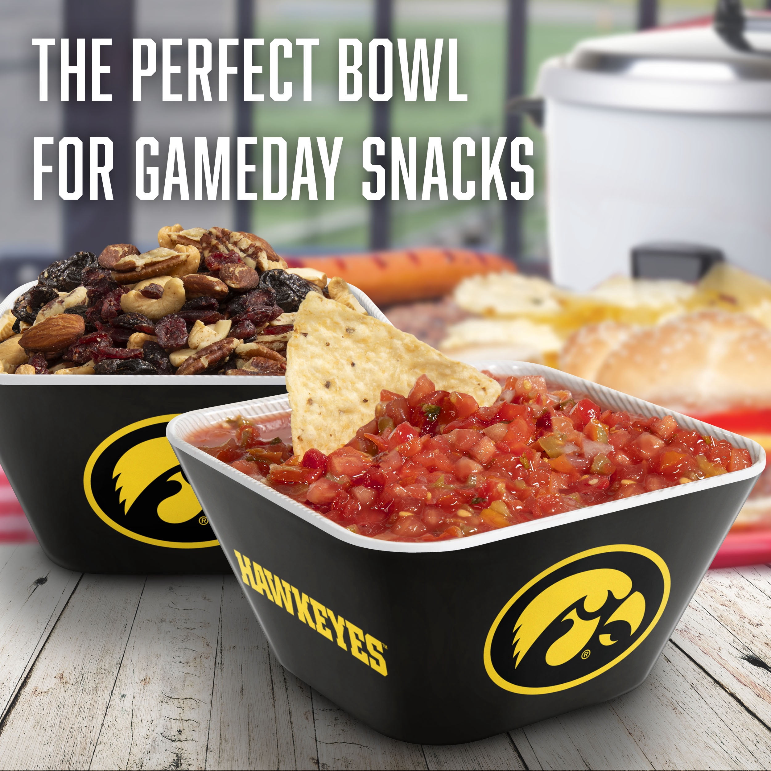 YouTheFan NCAA Iowa Hawkeyes Small Snack Bowl