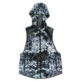 thumbnail image 3 of ALALA Womens Woven Hoodie Vest Black S, Color: Black/White, 3 of 3