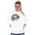 thumbnail image 3 of Cute But Crazy Sarcastic Funny Gym Women's Long Sleeve T Shirt Brisco Brands X, 3 of 6