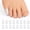 Clear, variant on Promifun Gel Toe Caps, 16 Pack Toe Protectors for Women, Silicone Toe Covers Sleeves for Men, Blisters, Corns, Friction Pain Relief (Multi-Size)