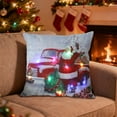 thumbnail image 5 of SLYNSHome Christmas Throw Pillow Cover with LED Lights,Light-up Winter Pillow Cases 18x18 inch Pillowcase Holiday Cushion Case for Couch Bed Sofa Decor, 5 of 7