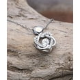 thumbnail image 3 of Funny Aunt Heart Knot Silver Necklace, My Gorgeous, Funny, Single Aunt Hates Diaper Duty. Do Me A!, Cute Jewelry For From Niece, Birthday gift, Heart necklace, Knot necklace, Necklace for her, Gift, 3 of 5