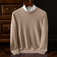 thumbnail image 2 of Dovford Mens Crew Neck Sweaters Long Sleeve Lightweight Knit Dress Pullover Sweaters, 2 of 6