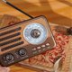 thumbnail image 4 of Portable Retro Radio Vintage Bluetooth Speaker FM/AM Radio Receiver with LED Flashlight, Supports TF, 4 of 5