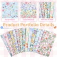 thumbnail image 6 of Evjurcn 126 Pcs Colourful Charm Packs for Quilting 5x5 inch Cotton Fabric Squares Bundle Pre-Cut Quilted Fabric Floral Patchwork for Sewing DIY Scrapbooking Craft Patchwork, 6 of 8