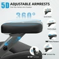 thumbnail image 2 of FASTES Leather Office Chair Big and Tall Desk Office Chair, 500lbs Computer Chair Ergonomic Extra Wide Gaming Chair with Adjustable Lumbar Support 5D Flip Arms, Black, 2 of 10