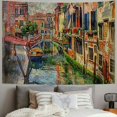 thumbnail image 2 of Autua Impressionist Painting Tapestry Wall Hanging Unique Style Graphic Tapestries Home Wall Decor Art for Living Room Bedroom Apartment Farmhouse Dorm 40x30inch, 2 of 6