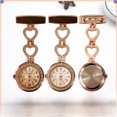 thumbnail image 3 of Reloj de mujer Reloj de bolsillo creativo con diamantes en forma de corazón y marca Long Square para estudiantes, 3 of 4