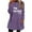 Purple, variant on Lovskoo Women's Fuzzy Fleece Sweatshirt Pullover Tops Crewneck Long Sleeve Pocket Printed Winter Thick Warm Plush Top Purple