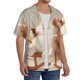 thumbnail image 2 of Fotbe Relaxing Cat With Tea Camisa Estampada de Manga Corta para Hombre, Casual de Verano, Estilo Playero, Sin Arrugas-4X-Large, 2 of 5