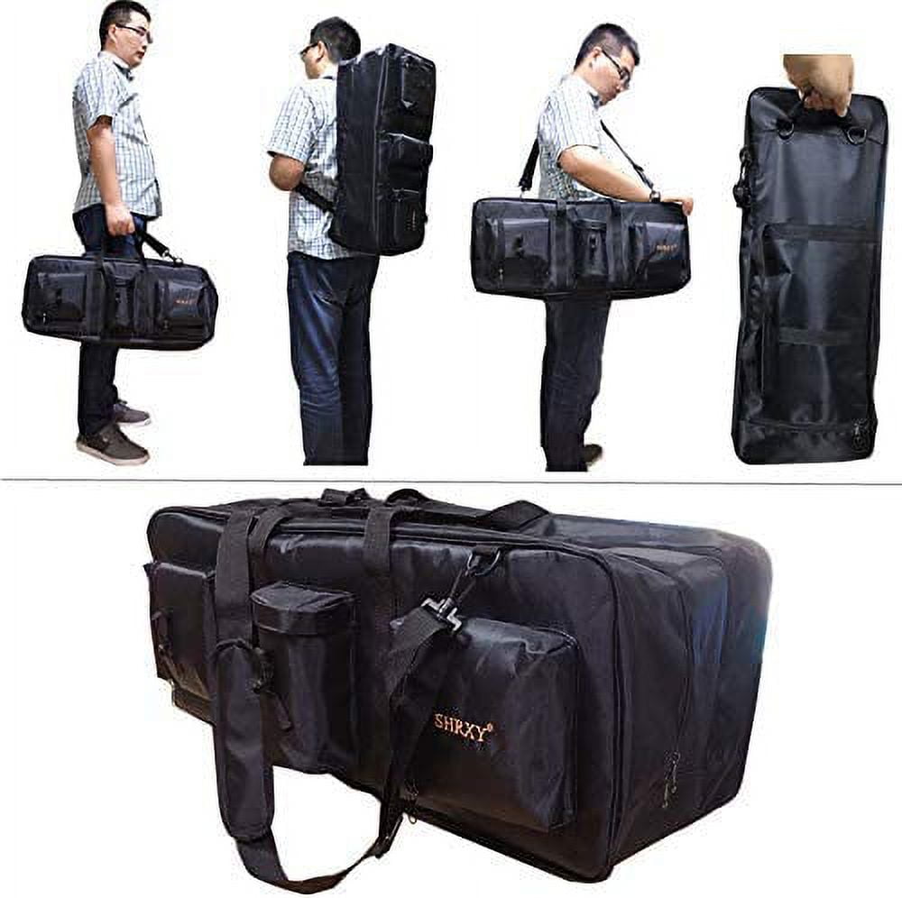 shrxy Metal Detector Carry Bag Portable Waterproof Canvas Storage Bag Double-Layer Carry Tools Organizer Backpack for Metal Detecting