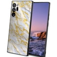 thumbnail image 1 of Compatible with Samsung Galaxy Note 20 Ultra 5G Phone Case, White-Golden-Marble-jpg-4-3 Case Men Women, Flexible Silicone Shockproof Case for Samsung Galaxy Note 20 Ultra 5G, 1 of 1