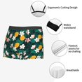 thumbnail image 3 of Pofeuu Tropical Fruit Print Men’s Boxer Briefs, Moisture-Wicking Underwear, Regular,Trunk-Large, 3 of 5