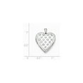 thumbnail image 3 of Sterling Silver Crystal Heart Locket, 3 of 3