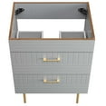 thumbnail image 5 of Vanity Cabinet (Sink not included), Light Grey Gray, Wood, Hotel Bedroom Bathroom, Modern Contemporary HB33622, 5 of 9