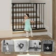 thumbnail image 3 of Baby Safety Gate, Baby Gates for Top Stairs Doorway, 29.5''- 40.5''Wide Pressure Mount, Black, 3 of 11